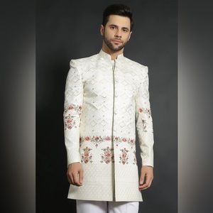 COTTON SILK BEIGE sherwani